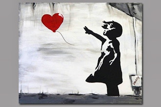 BYOB Painting: Banksy Girl with Balloon (UWS)